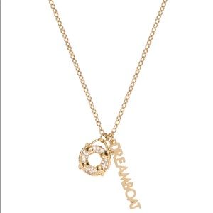 Kate Spade Kiss a Prince-Gold pendant necklace